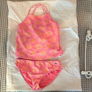 Vineyard Vines Pink and Orange Bikini Swim Set